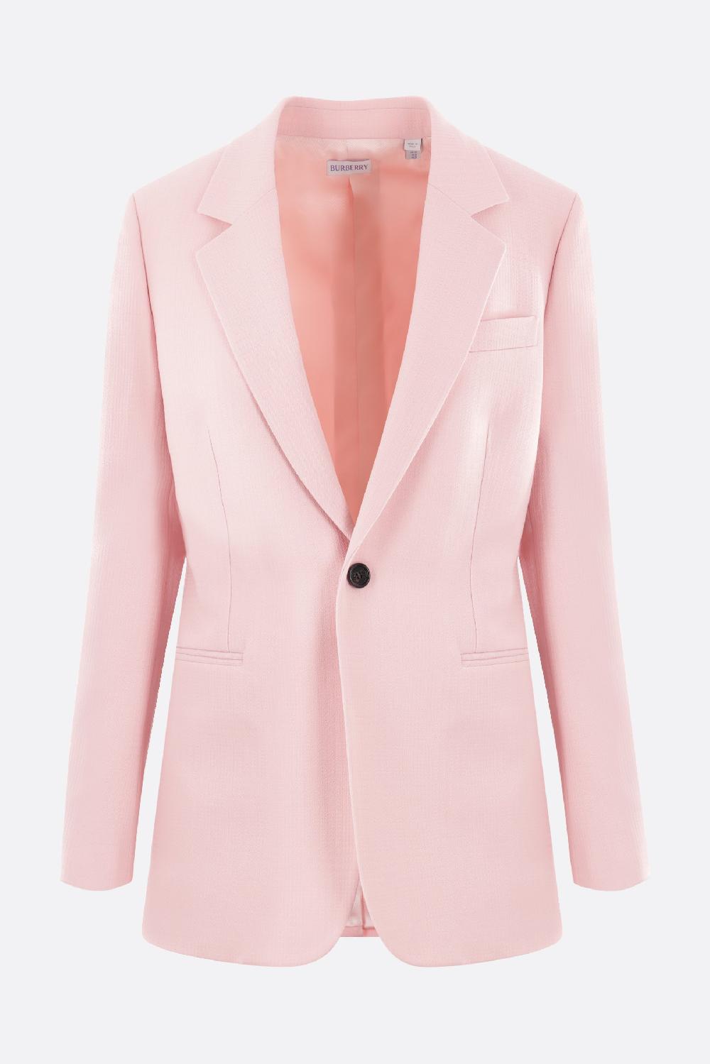 BURBERRY giacca monopetto in lana