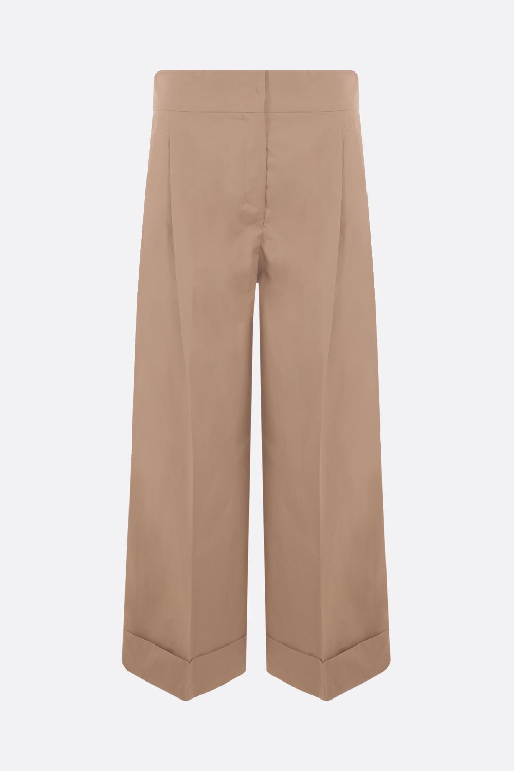 'S MAX MARA pantalone a gamba larga Abba in twill Saldi Di Fabbrica