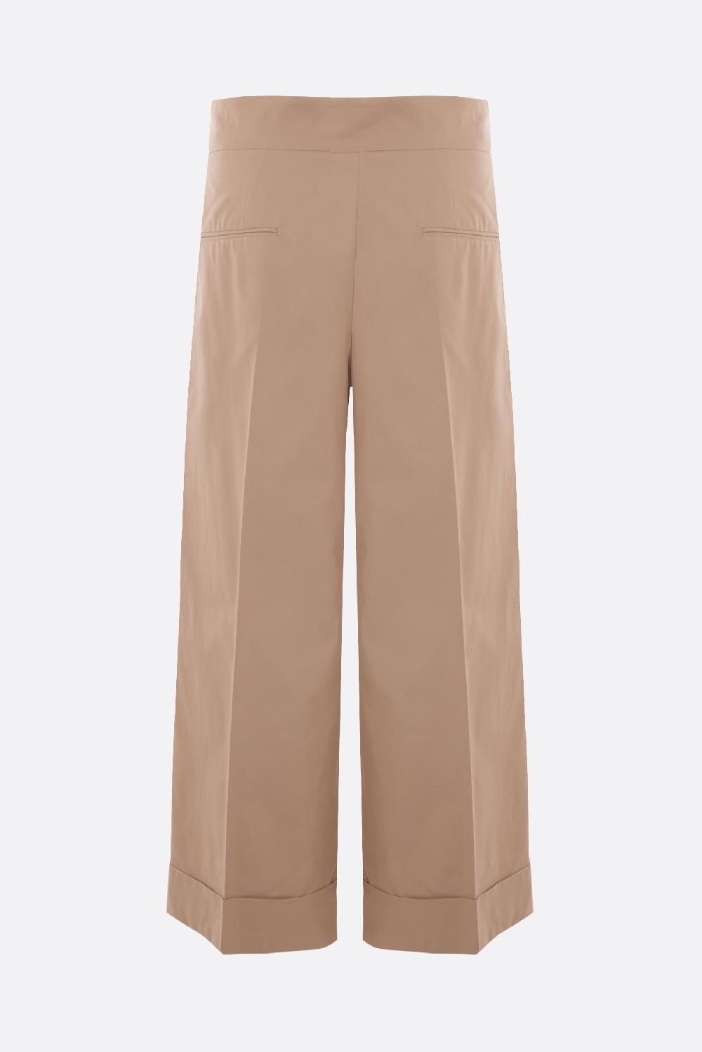 'S MAX MARA pantalone a gamba larga Abba in twill Saldi Di Fabbrica