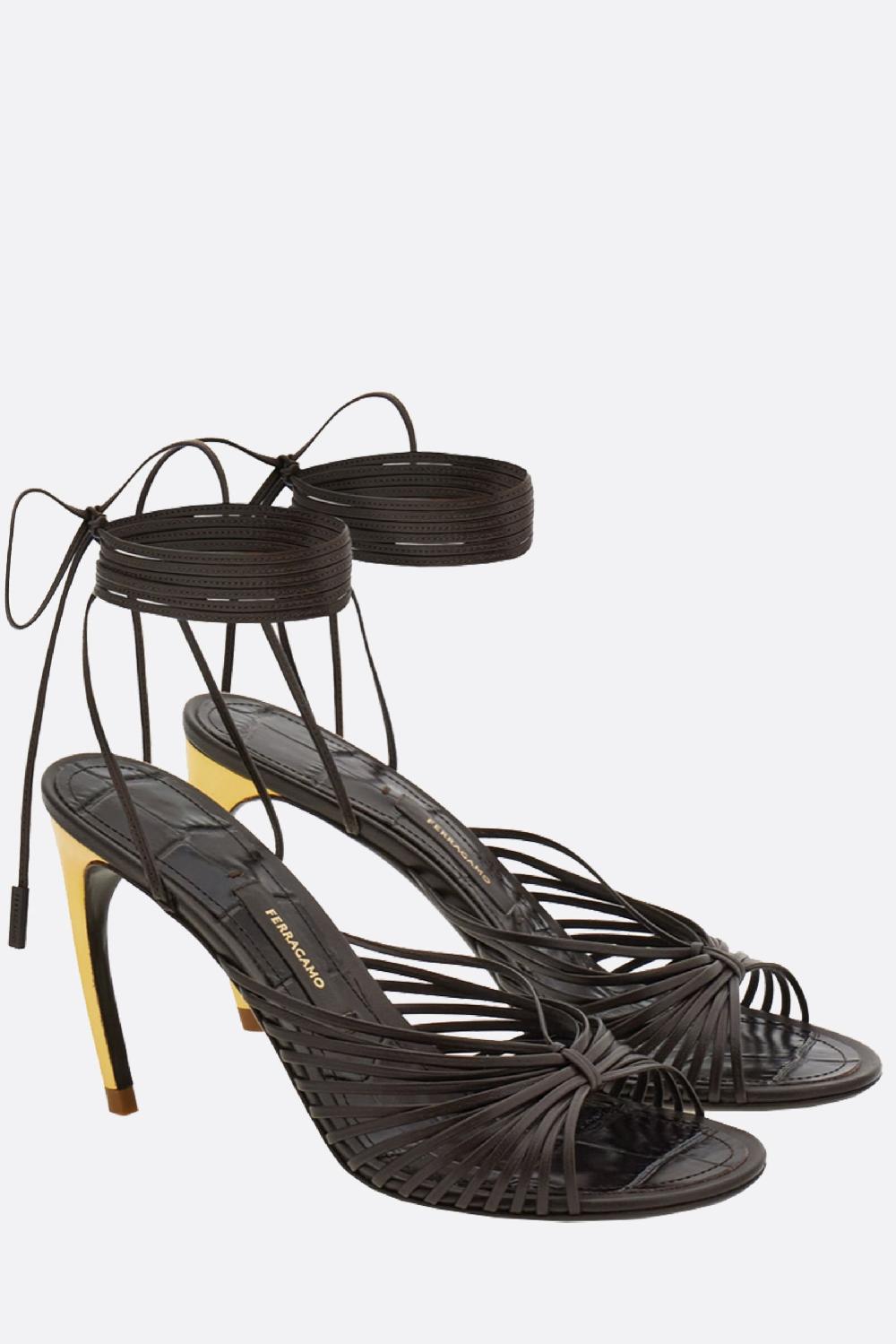 FERRAGAMO sandalo Atena in pelle liscia Negozio
