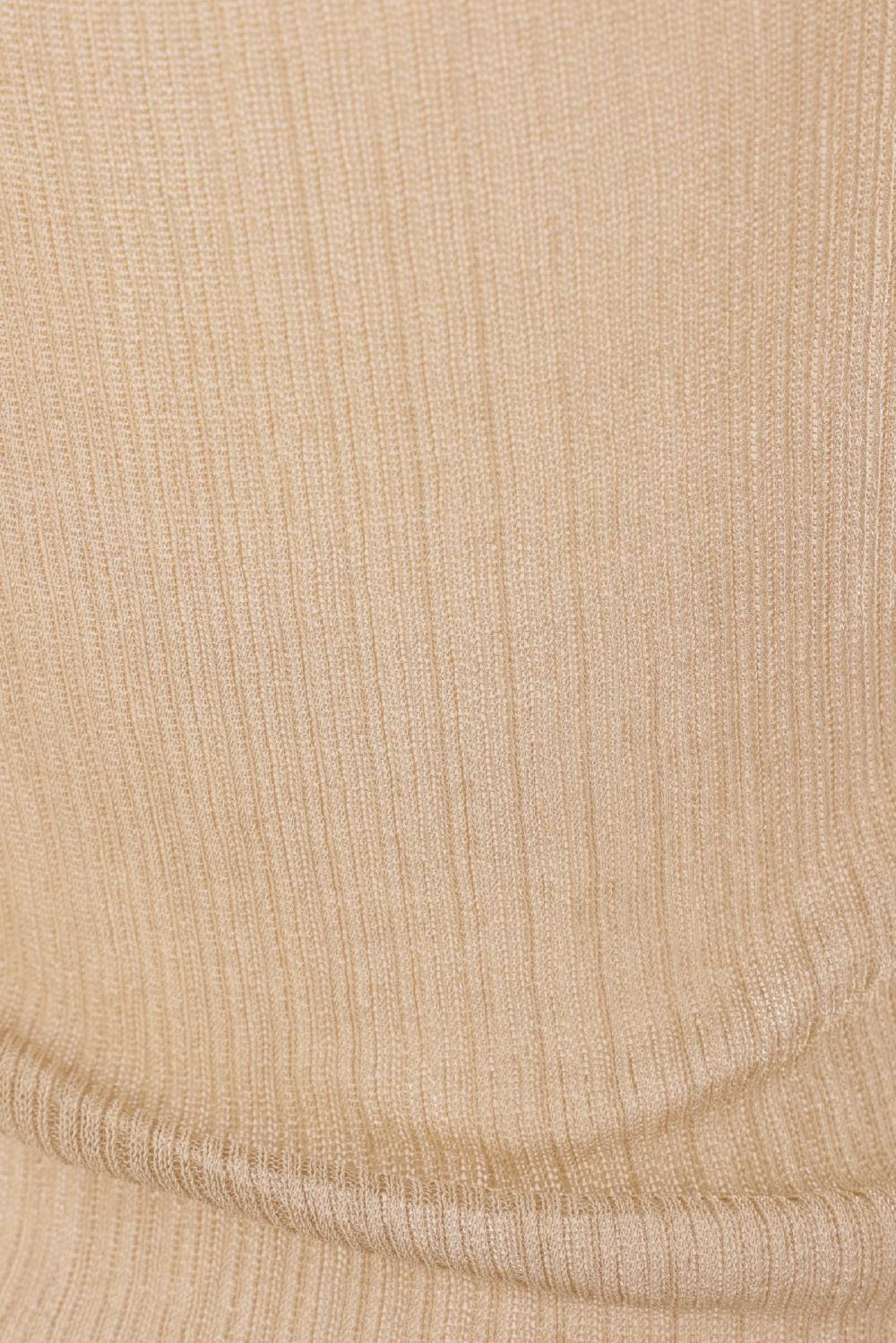 MAX MARA top smanicato Bastia in seta a costine Italia