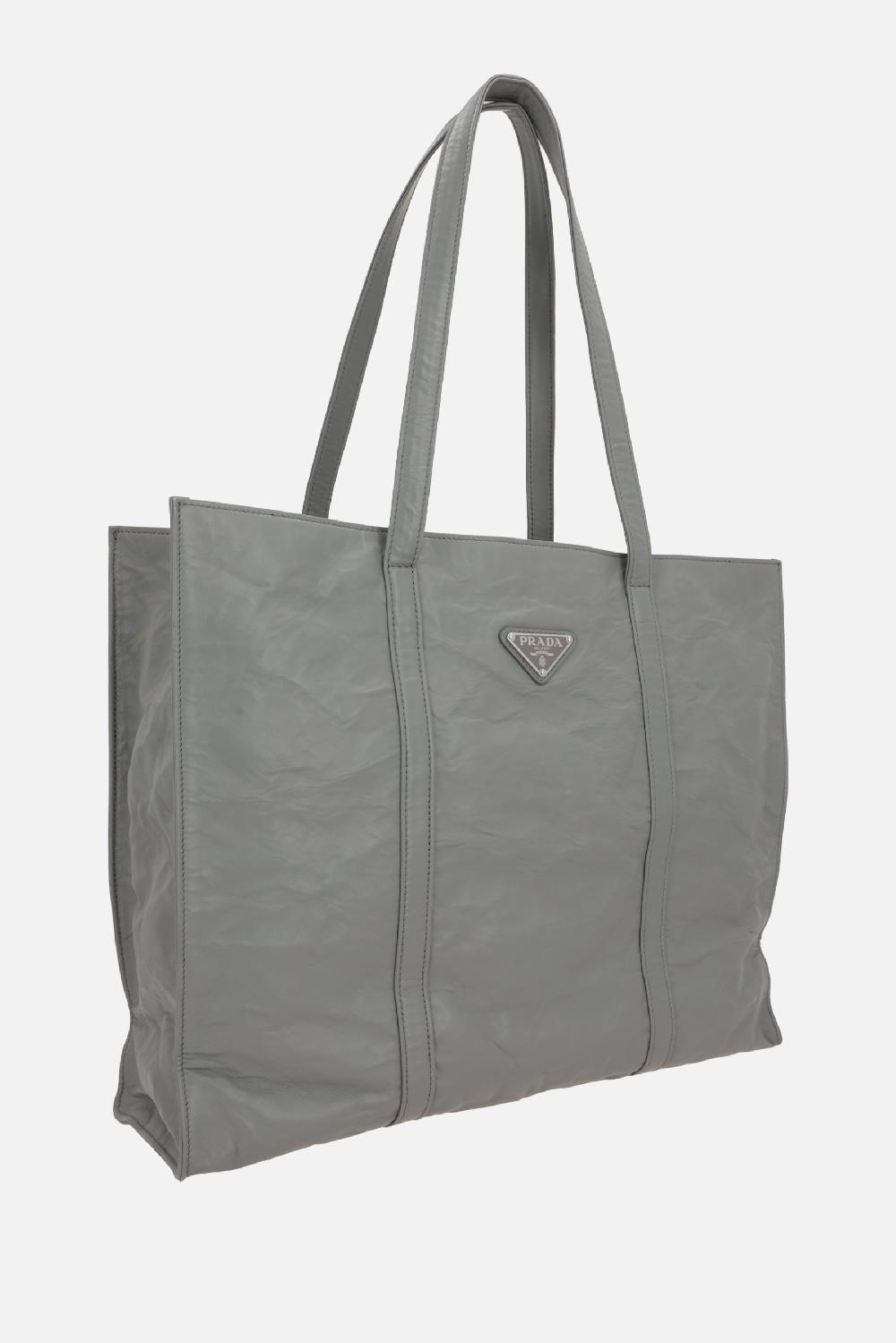 PRADA borsa tote large in nappa antique Qualità Garantita