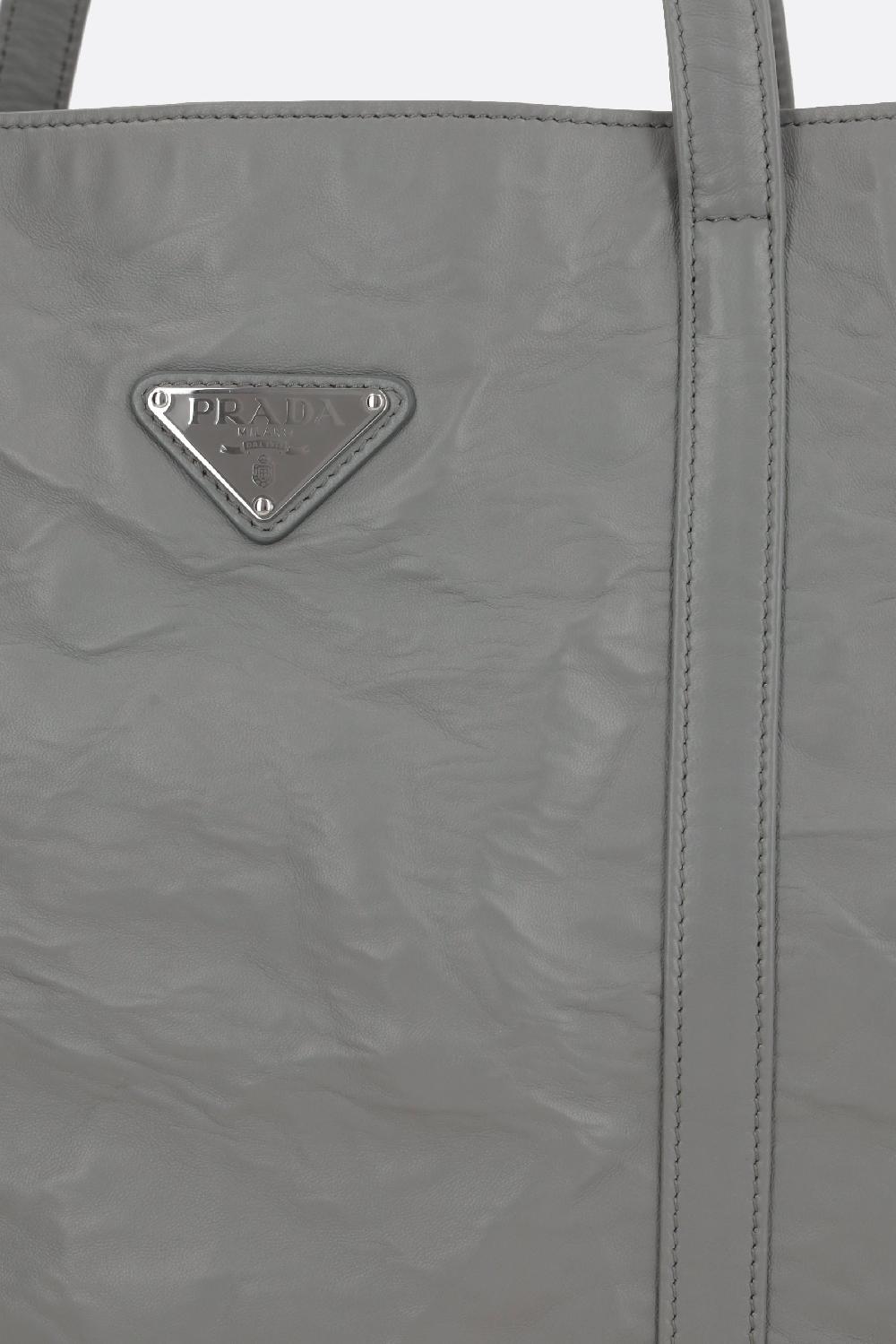 PRADA borsa tote large in nappa antique Qualità Garantita