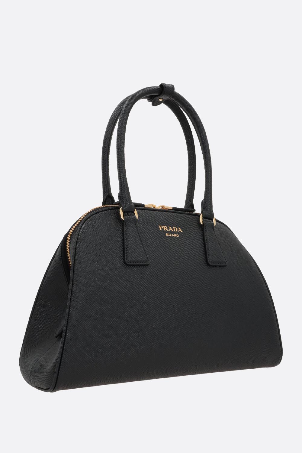 PRADA borsa a mano media in pelle Saffiano Negozi Online