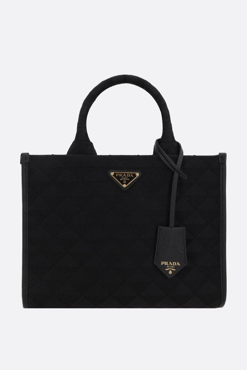 PRADA borsa tote Prada Symbole small in jacquard Acquista Ora