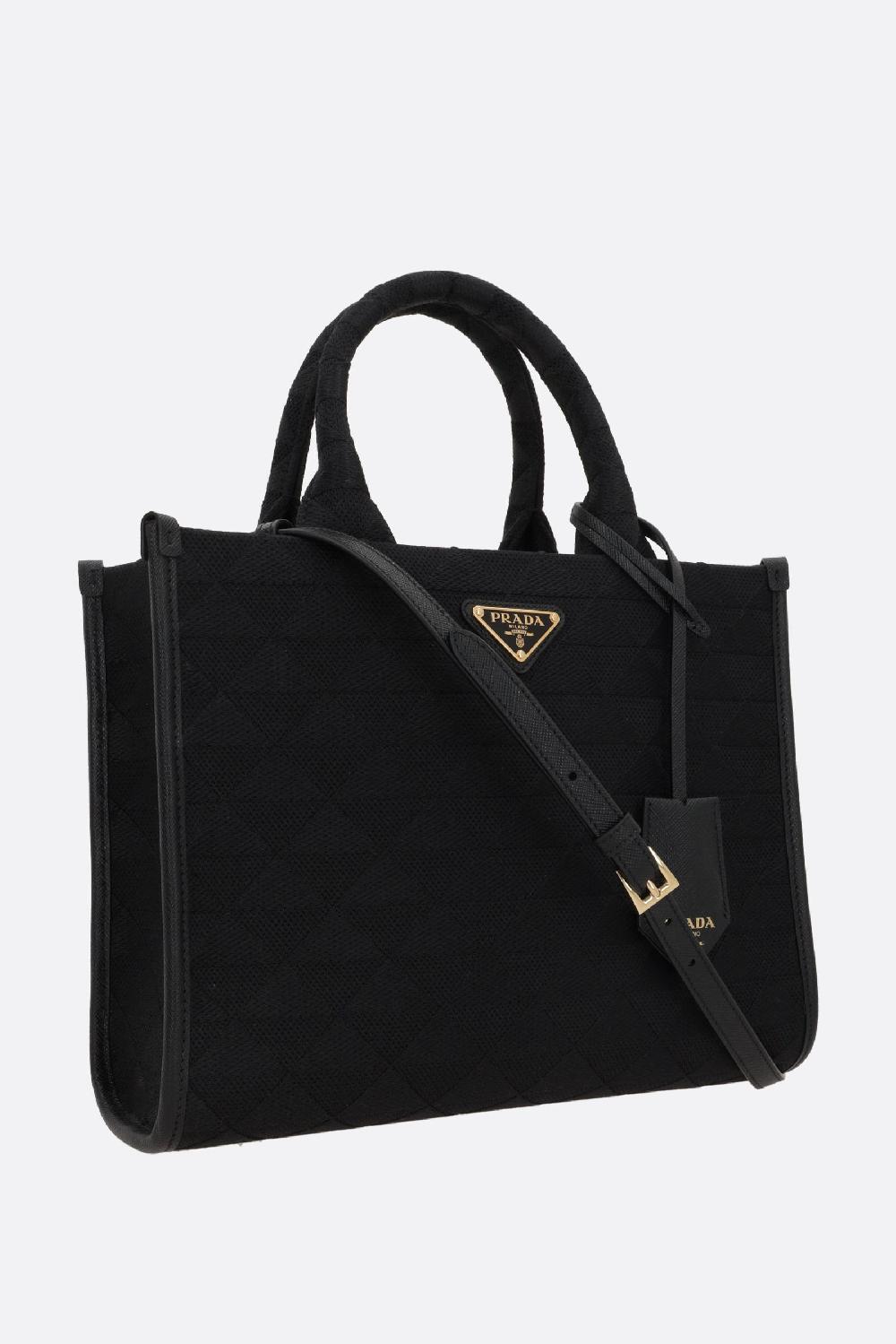 PRADA borsa tote Prada Symbole small in jacquard Acquista Ora