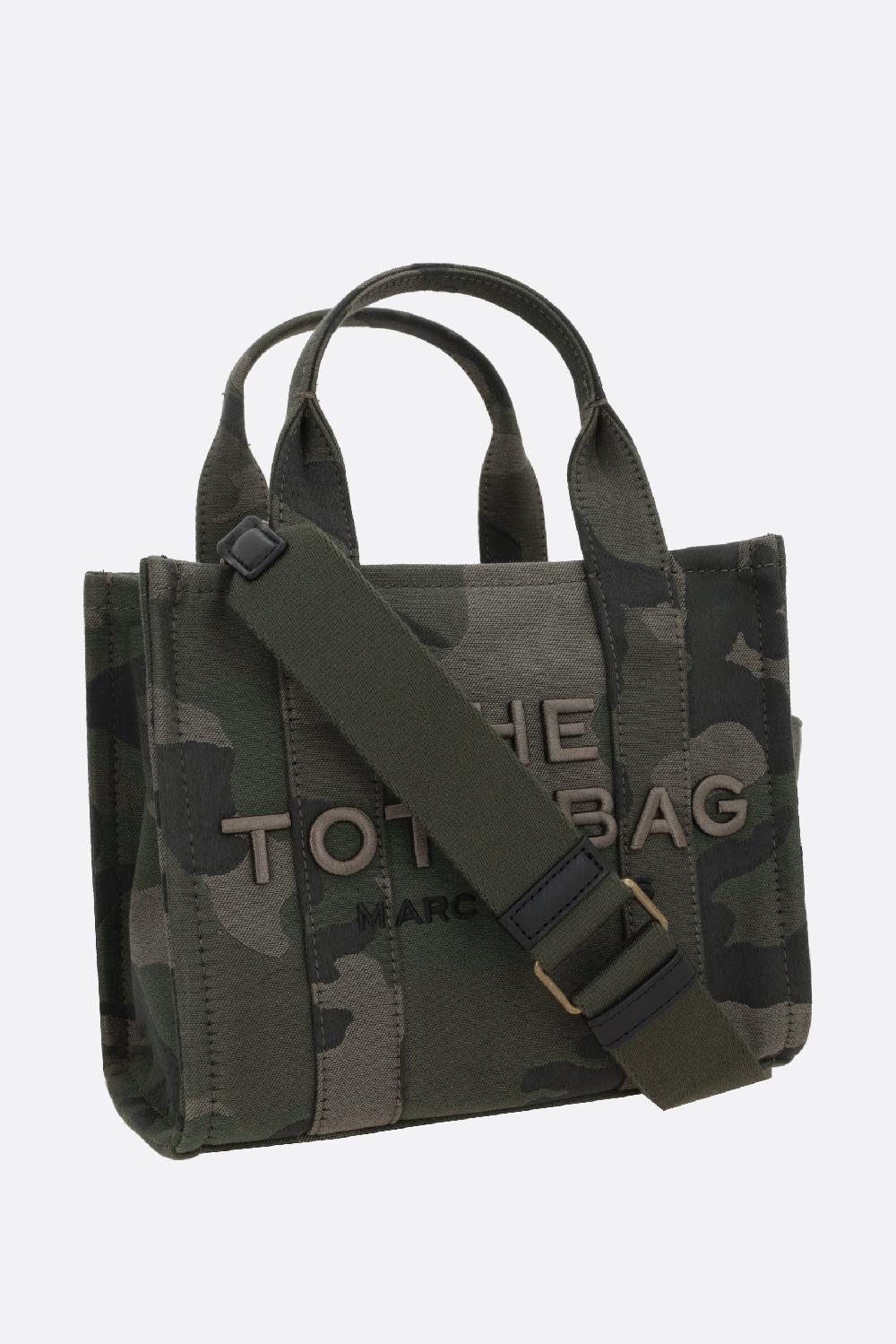 MARC JACOBS borsa tote The Camo Jacquard Small in canvas Fino Al -60%