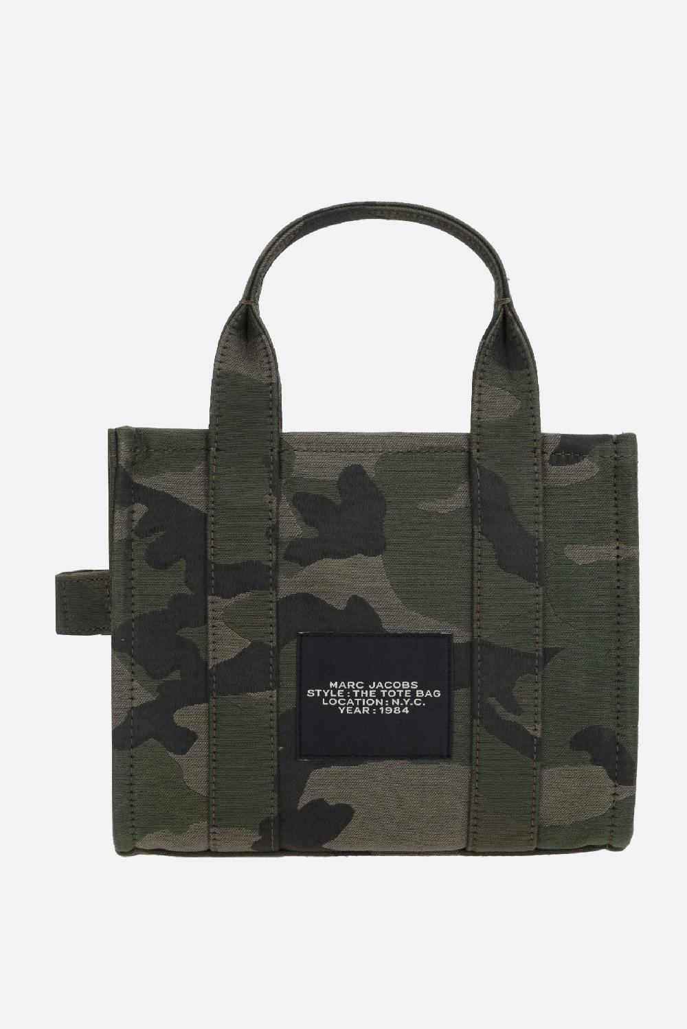 MARC JACOBS borsa tote The Camo Jacquard Small in canvas Fino Al -60%
