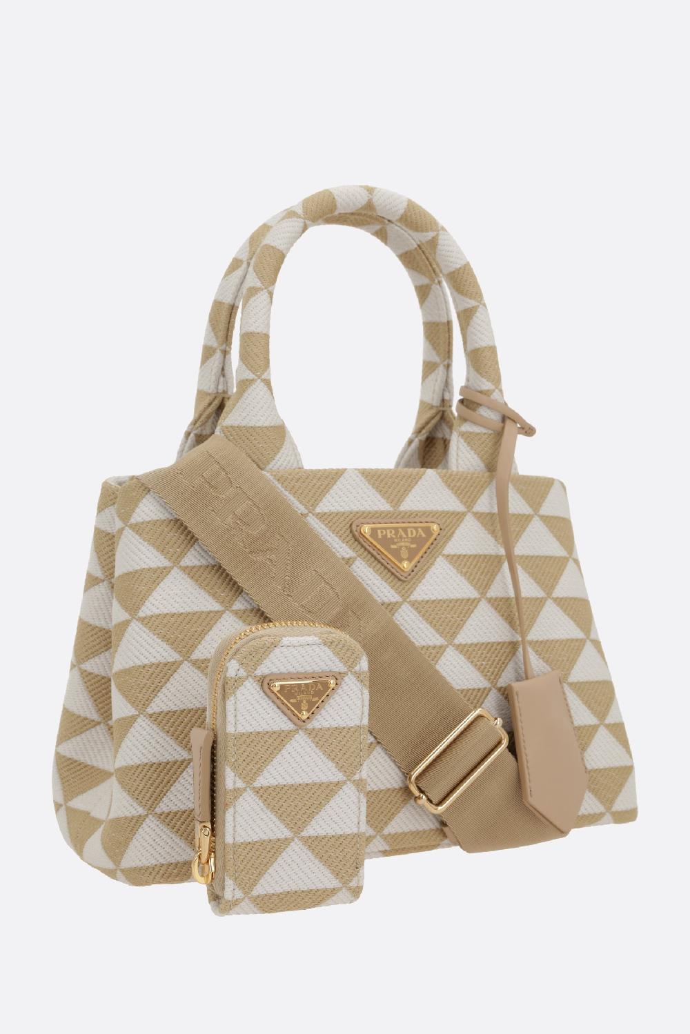 PRADA borsa shopping Prada Symbole small in jacquard Online