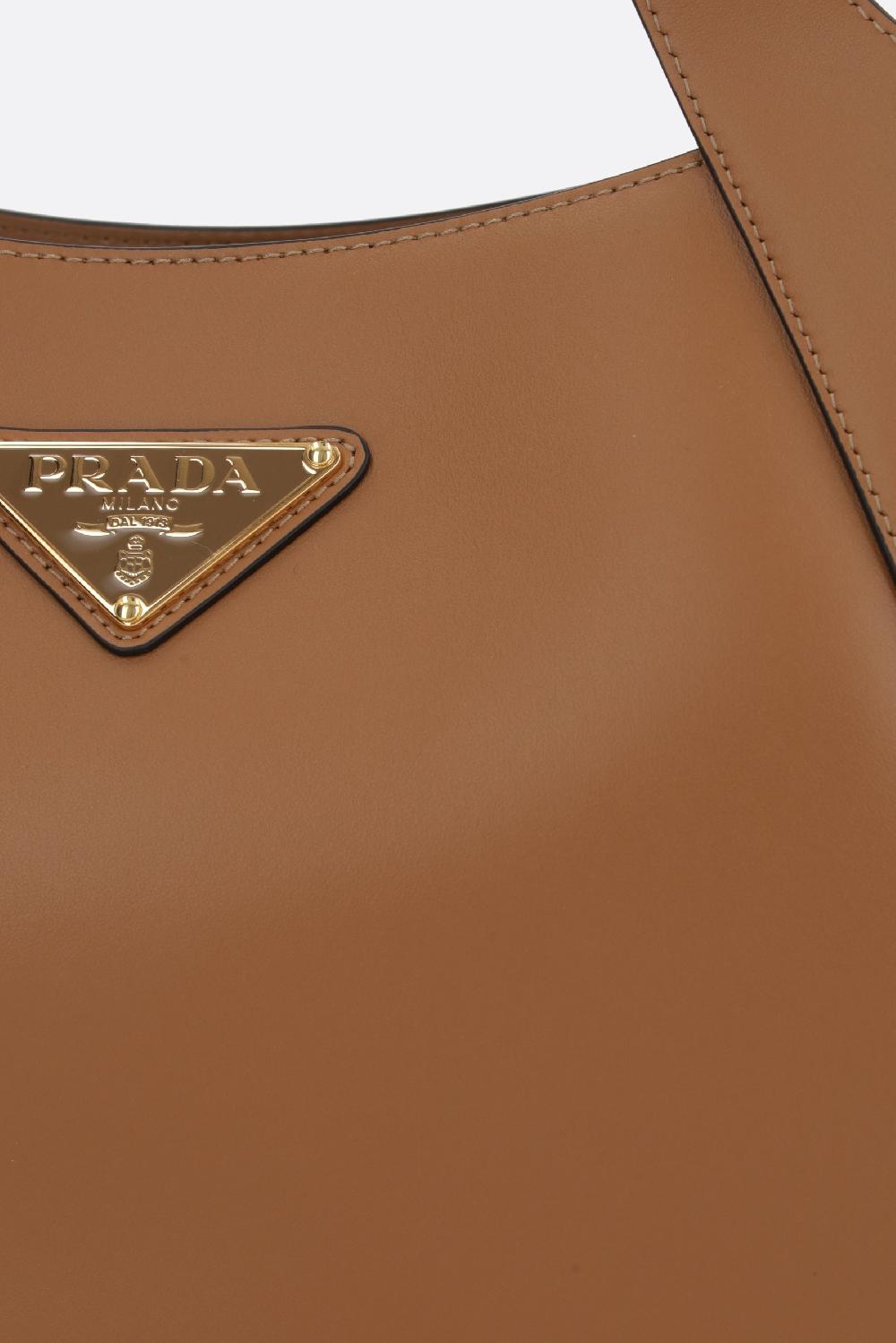 PRADA borsa shopping media in pelle City Saldi