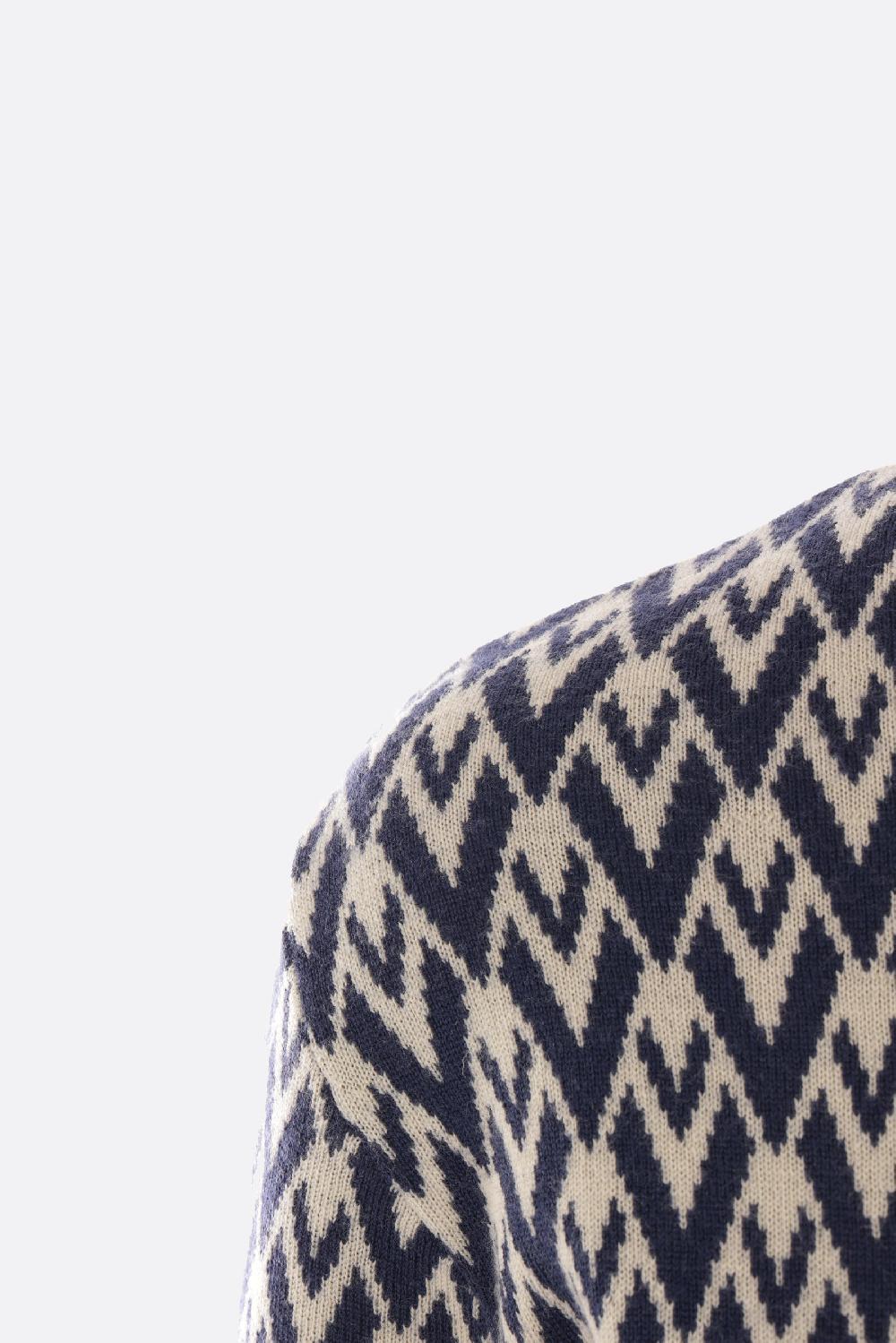 VALENTINO GARAVANI pullover a maniche corte in jacquard Toute la V Saldi Di Fabbrica