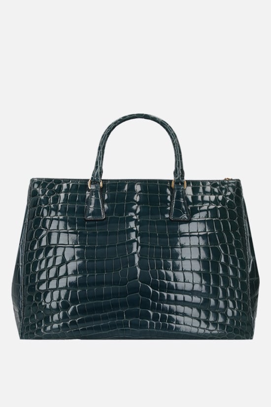PRADA borsa a mano in pelle di coccodrillo lucido Vendita