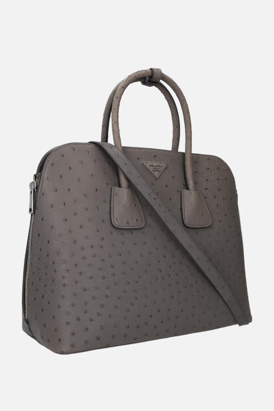 PRADA borsa a mano in pelle di struzzo Soddisfazione Garantita