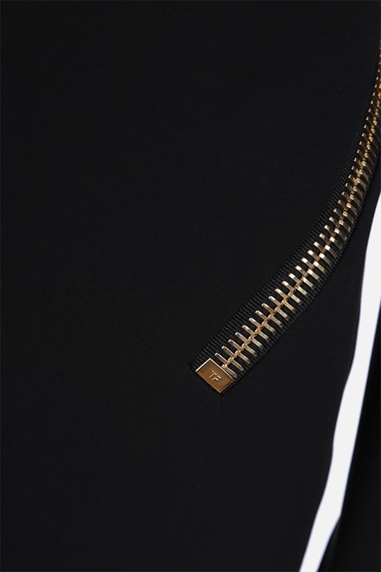 TOM FORD abito da sera in crepe con macro zip Negozi Online