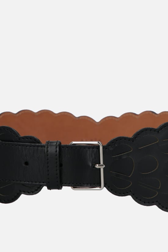 ALAIA cintura alta in pelle laserata Promozione Limitata