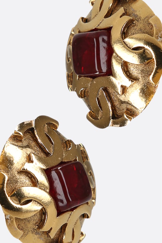 CHANEL VINTAGE WOMAN orecchini in metallo con pietra Affare Del Giorno