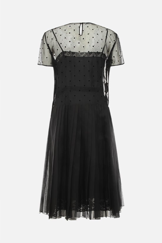 PRADA abito in tulle plumetis e organza Prezzo Ridotto