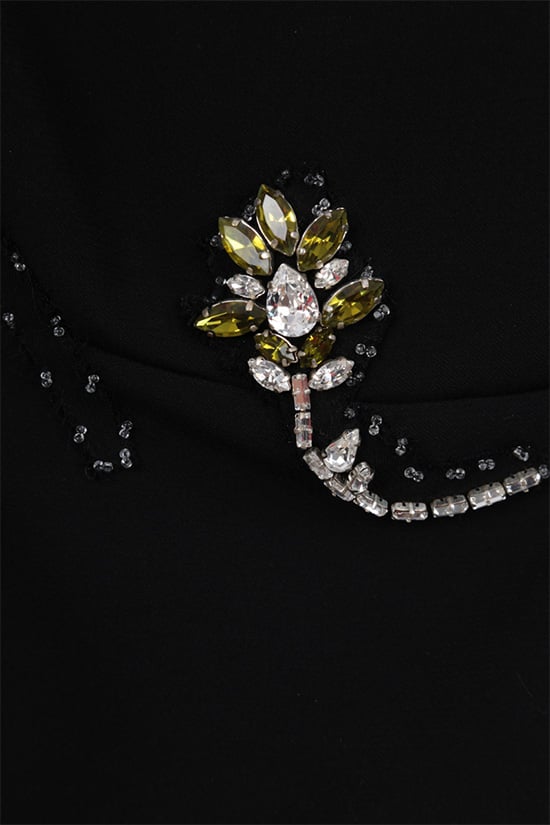 PRADA top in cady con patch gioiello Convenienza