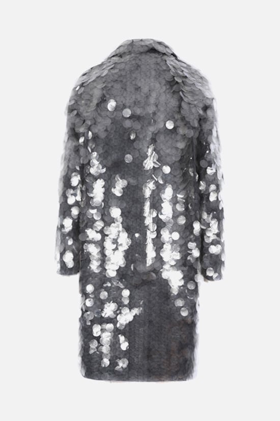 PRADA cappotto in tessuto tecnico decorato con paillettes Sconto