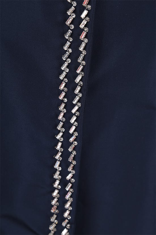 PRADA soprabito in faille di seta con cristalli In Vendita