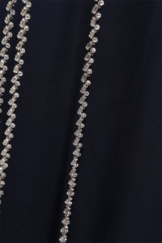 PRADA abito corto in radzmire e chiffon con cristalli Hotsell