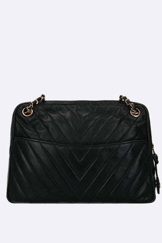 CHANEL VINTAGE WOMAN borsa a spalla in pelle matelassé Vendita Calda