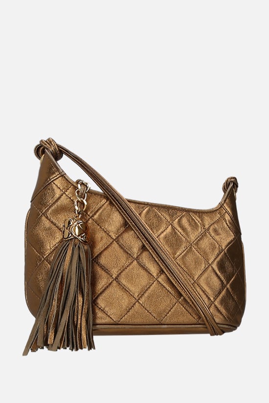 CHANEL VINTAGE WOMAN borsa a spalla in pelle matelassé con dettaglio Doppia C Vendita Economica