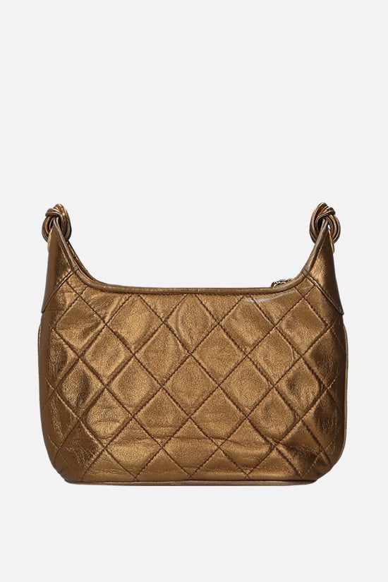 CHANEL VINTAGE WOMAN borsa a spalla in pelle matelassé con dettaglio Doppia C Vendita Economica