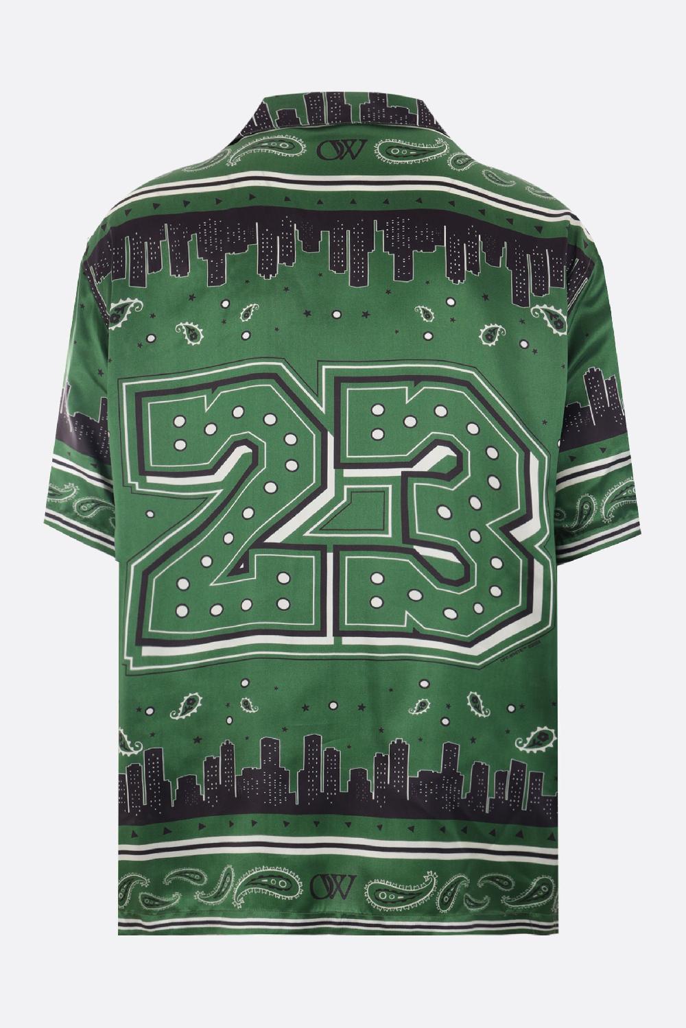 OFF WHITE camicia bowling Bandana in twill 2025