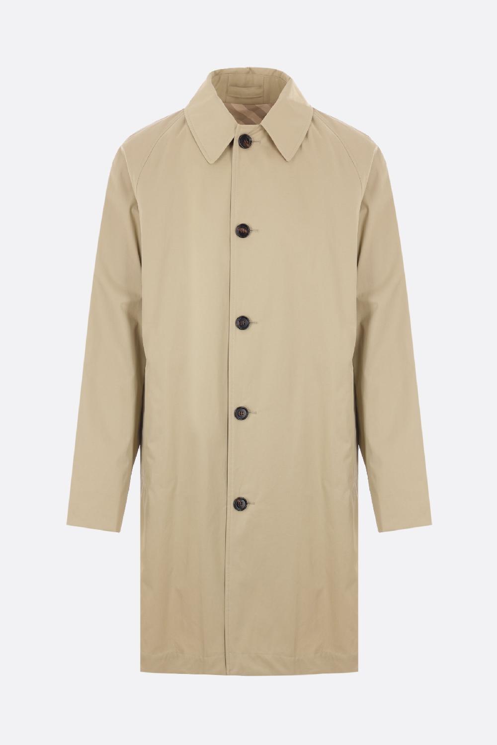 BURBERRY soprabito monopetto in gabardine