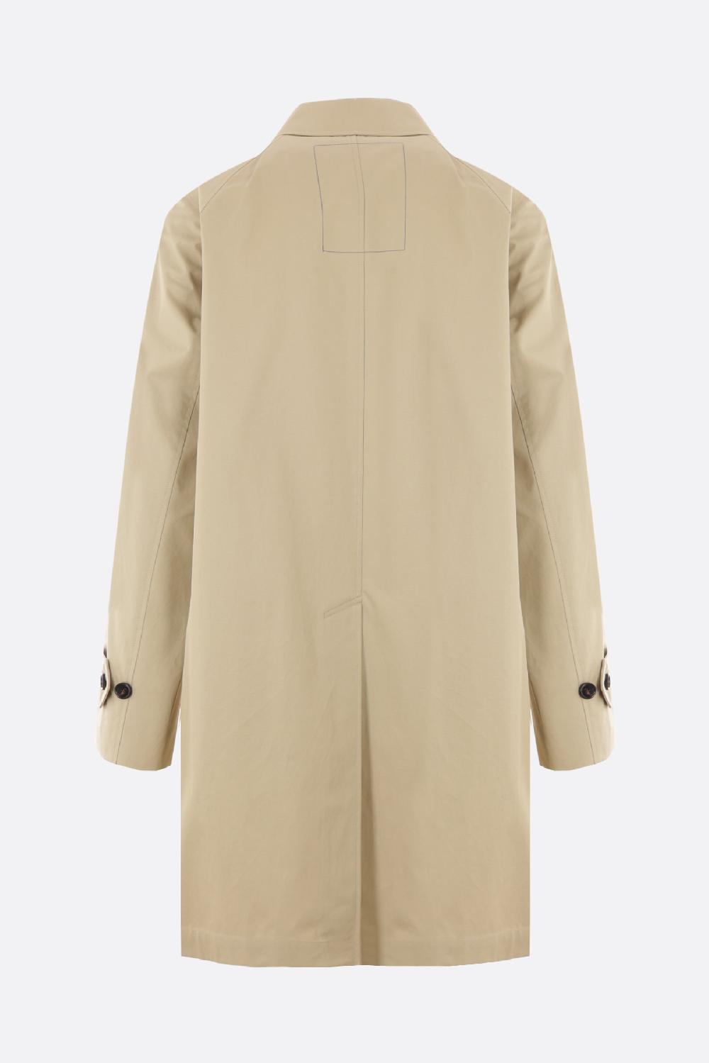 BURBERRY soprabito monopetto in gabardine In Linea
