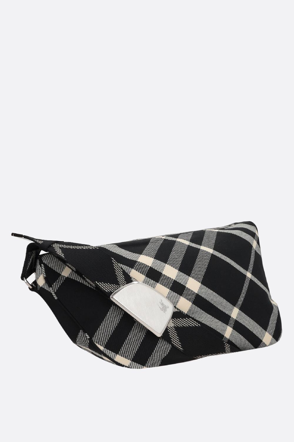 BURBERRY borsa messenger Shield in jacquard Check Nuovo