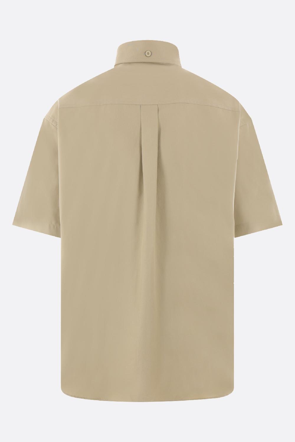 BURBERRY camicia a maniche corte in Oxford ricamo logo Qualità