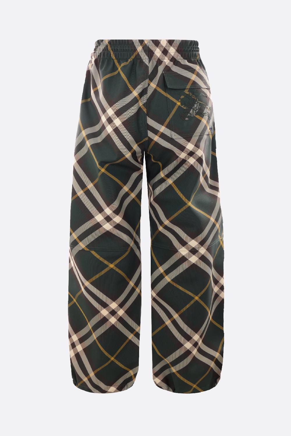 BURBERRY pantalone in twill Check Spedizione Gratuita