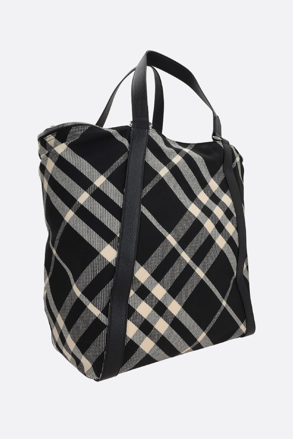 BURBERRY borsa tote in jacquard Check Pezzi Unici