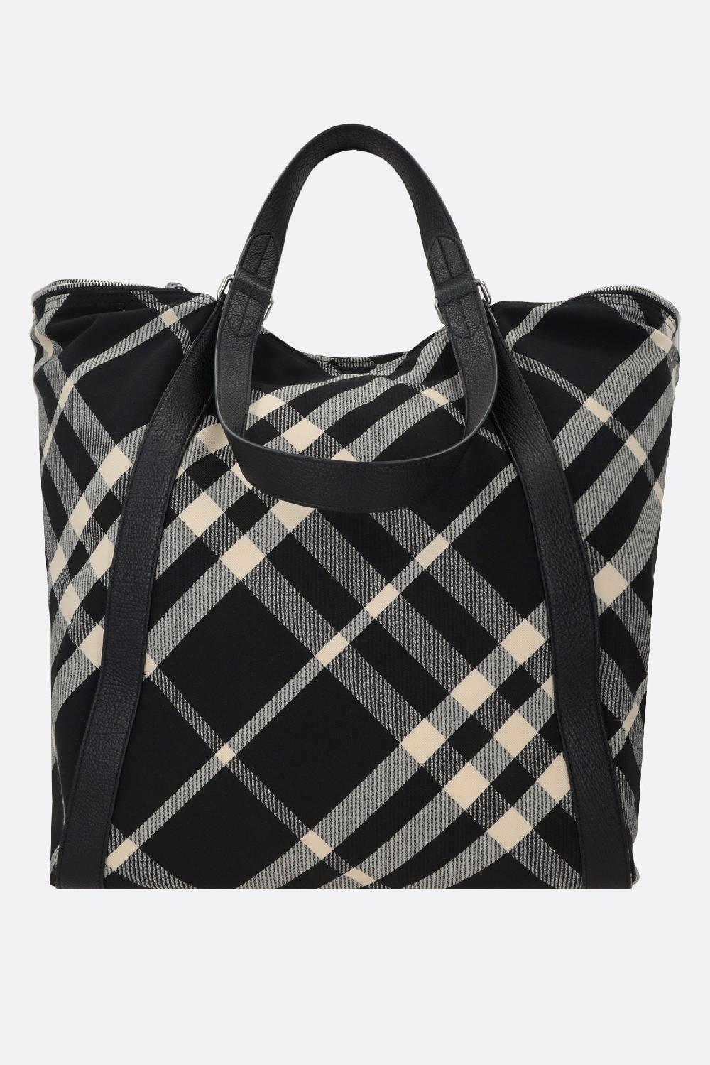 BURBERRY borsa tote in jacquard Check Pezzi Unici