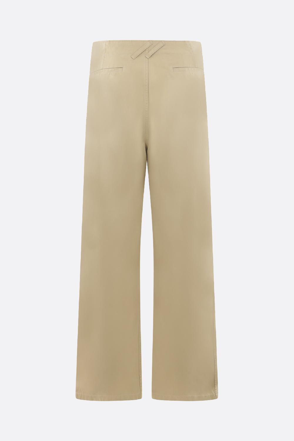 BURBERRY pantalone loose-fit in cotone Acquista Ora