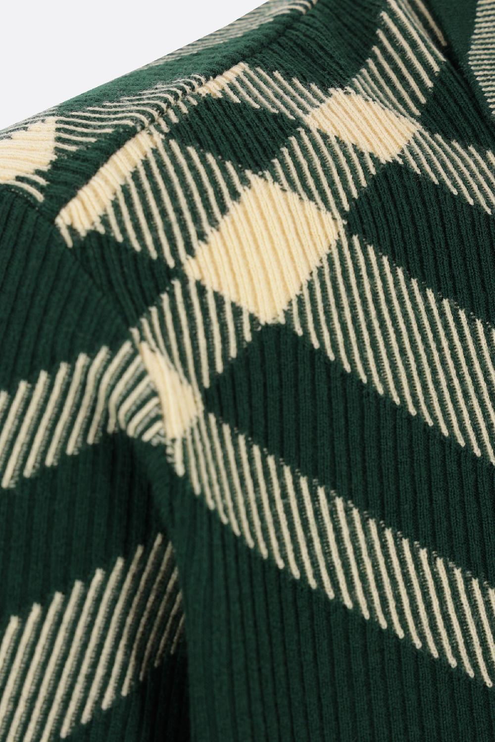 BURBERRY polo in maglia Check Fino al 55% di sconto