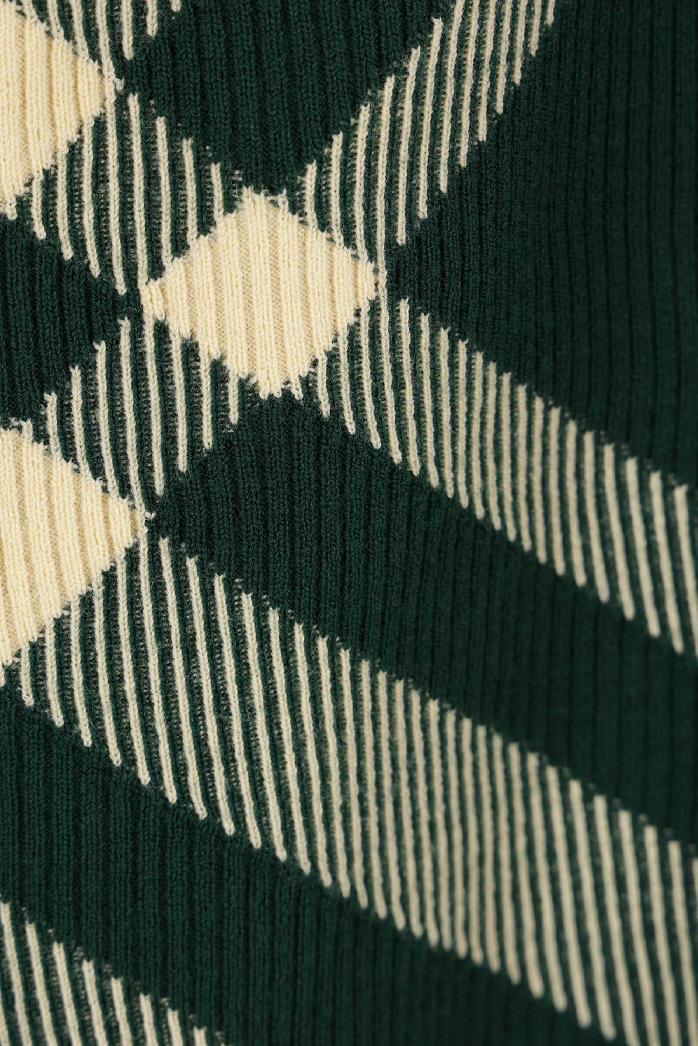 BURBERRY polo in maglia Check Fino al 55% di sconto