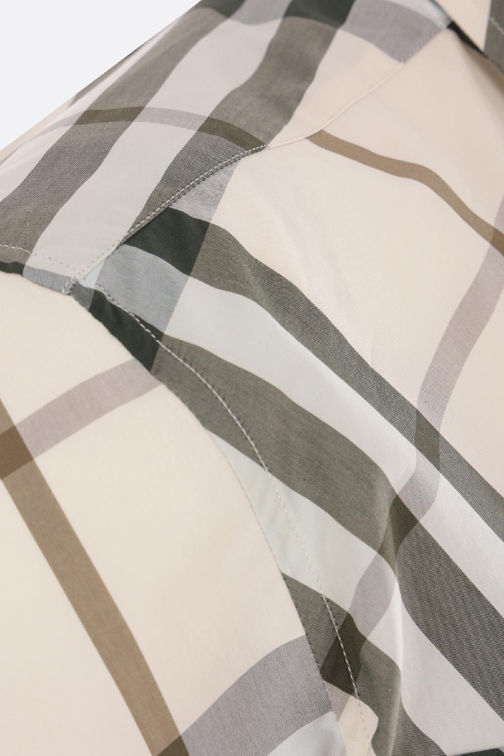 BURBERRY camicia a maniche corte in popeline Check Shopping Online