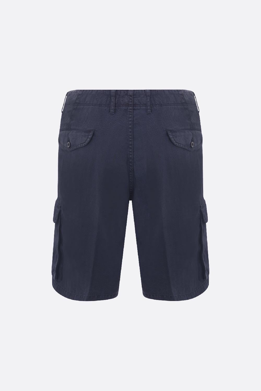 INCOTEX pantalone corto cargo in misto cotone sostenibile Novità