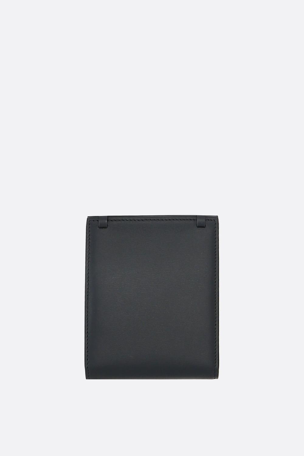 FERRAGAMO porta carte a libro in pelle liscia con tracolla Economico