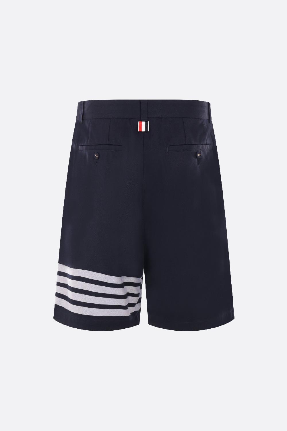 THOM BROWNE pantalone corto 4bar in gabardine Offerte