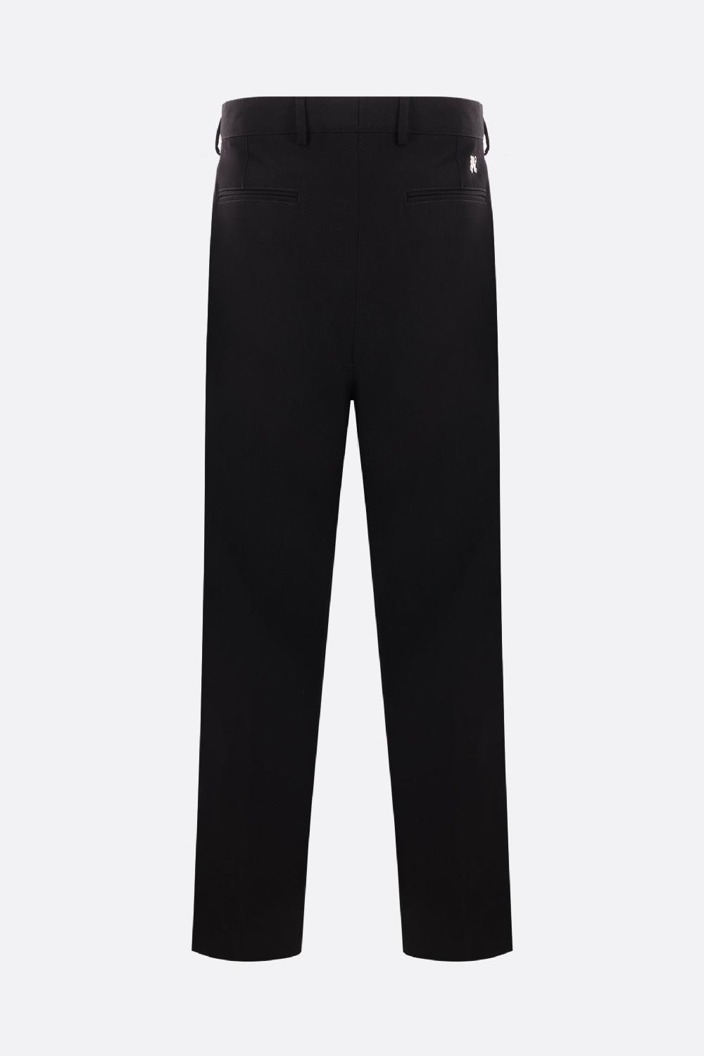 PALM ANGELS pantalone workwear in twill tecnico Monogram Vendita Calda
