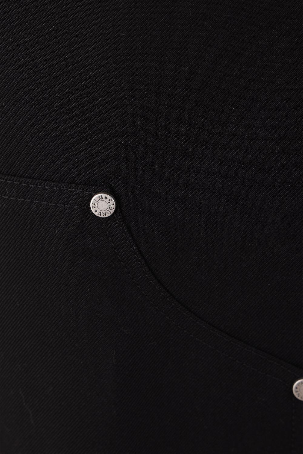 PALM ANGELS pantalone workwear in twill tecnico Monogram Vendita Calda