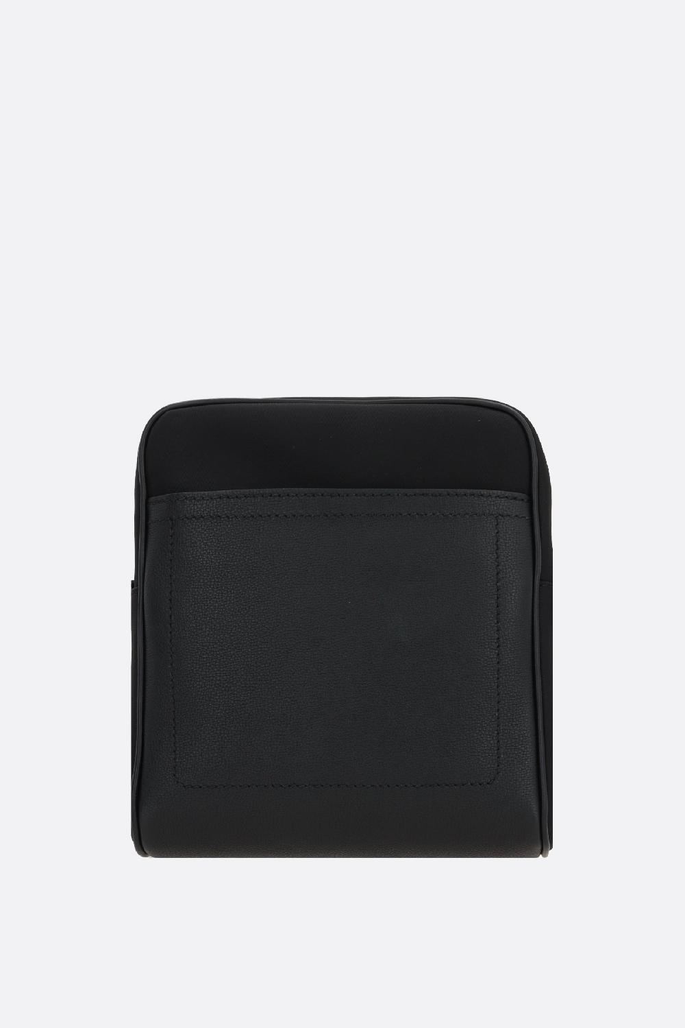 DOLCE & GABBANA borsa a tracolla in nylon e pelle martellata Saldi Di Fabbrica