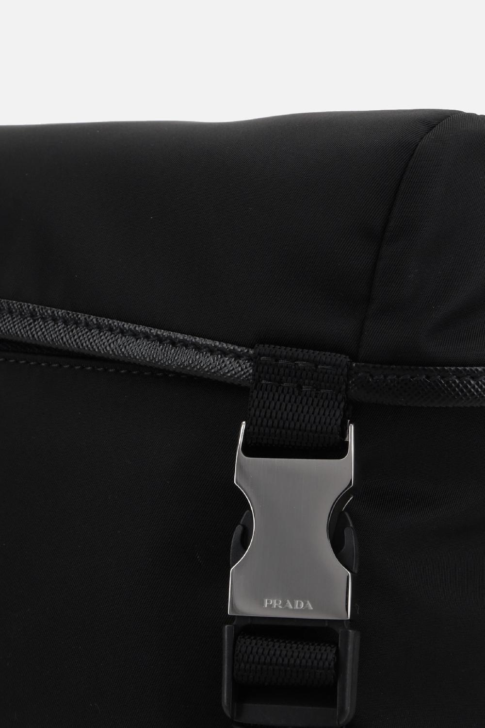PRADA borsa a spalla in Re-Nylon e pelle Saffiano Italy