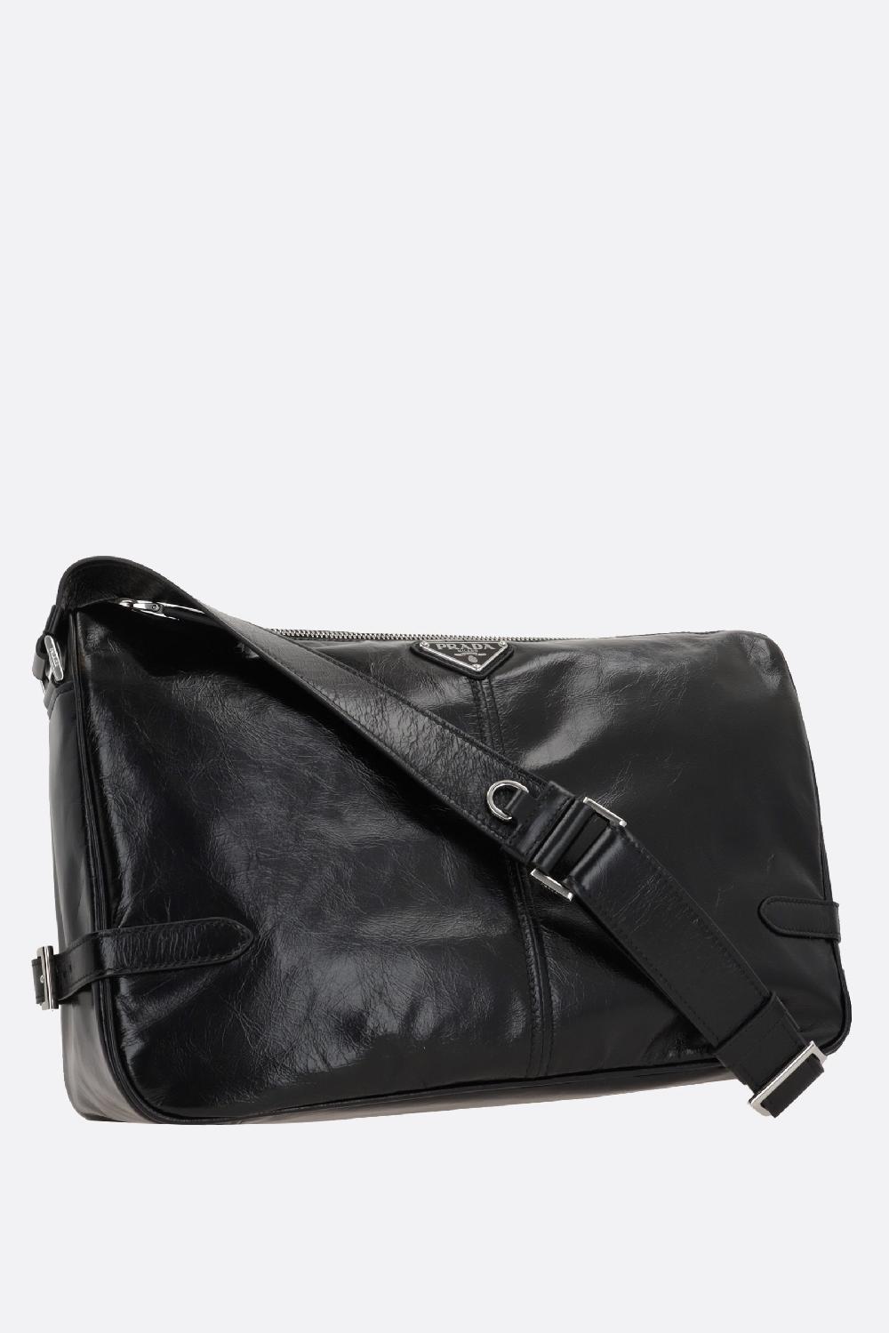 PRADA borsa messenger in pelle Soft Lux Italia