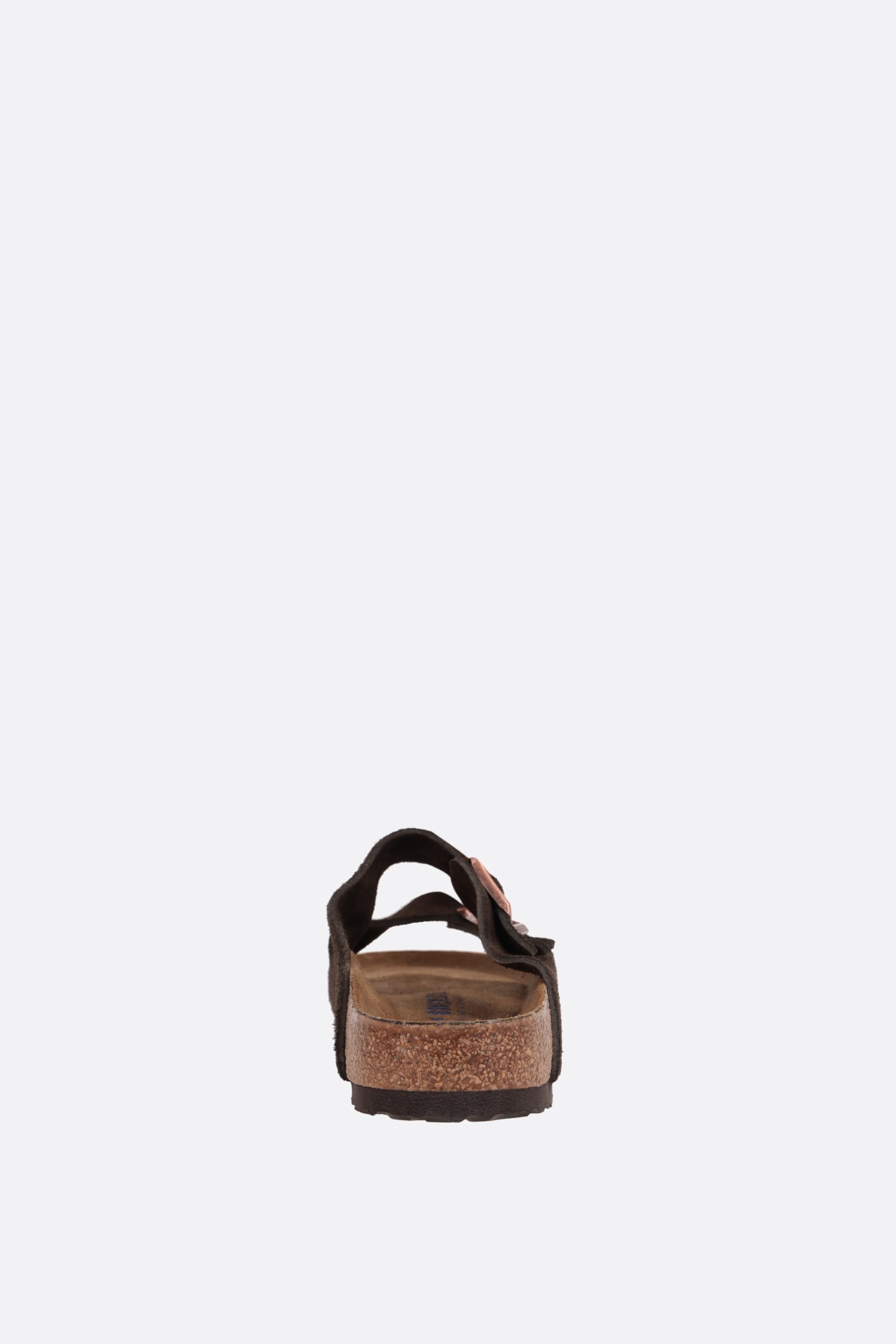 BIRKENSTOCK sandalo flat Arizona BS in suede (Narrow Fit) Vendita