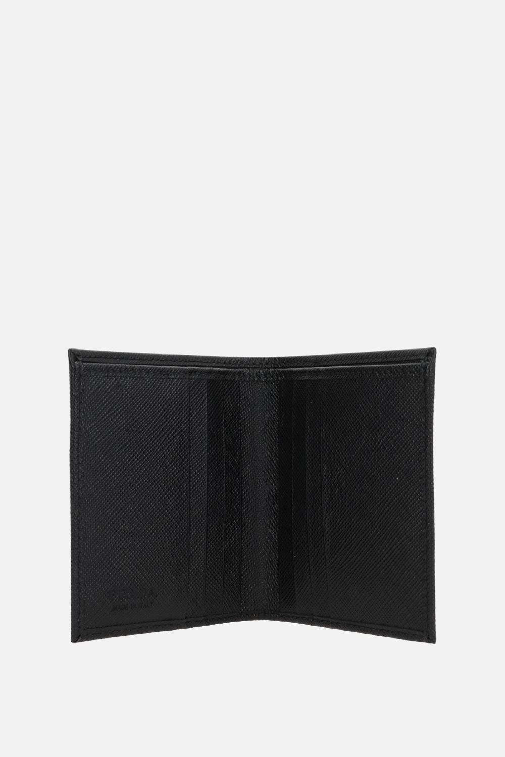 PRADA portafogli verticale in pelle Saffiano Promozione